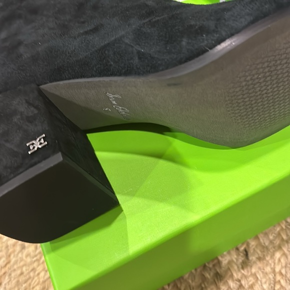 SAM EDELMAN BLACK SUEDE BOOTS BRAND NEW IN BOX SIZE 8's-GORGEOUS! - Picture 3 of 3